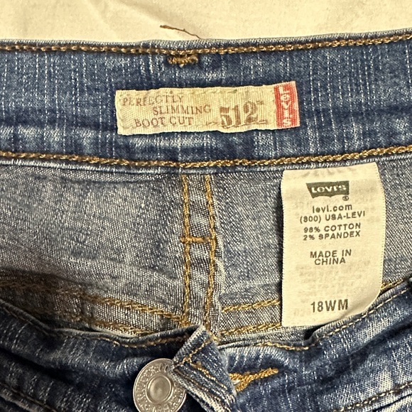 Levi's Straight Leg Denim Jeans - Blue - Picture 2 of 4